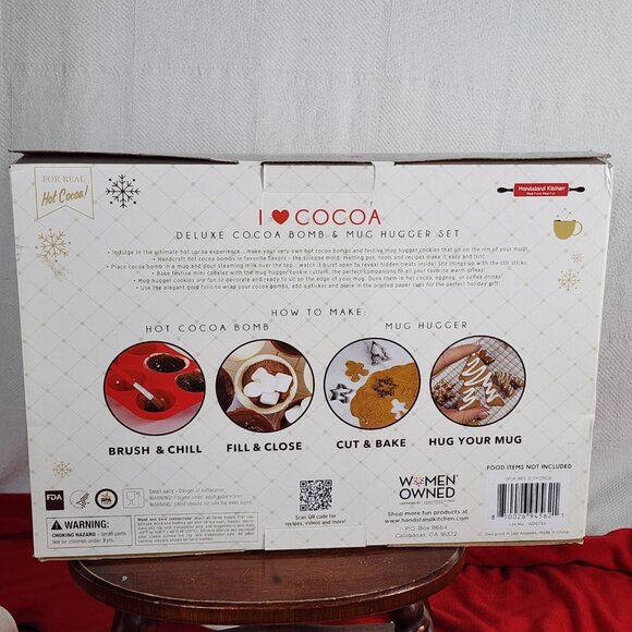 Handstand Kitchen I Love Cocoa Deluxe 50pc Cocoa Bomb and Mug Hugger Gift Set - Picture 11 of 16